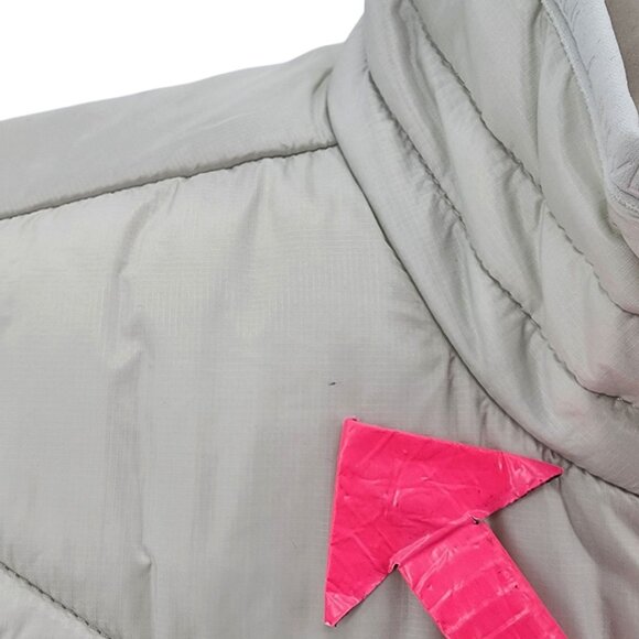 Indyeva Womens Small Vest Recycled Nylon Quilted Full Zip Insulated Gray Jacket - Picture 8 of 13